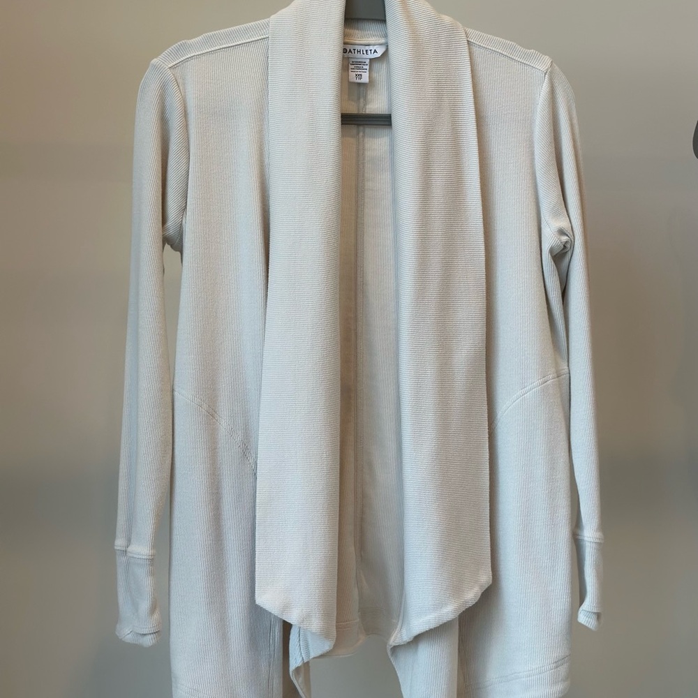 Athleta Cream Cardigan